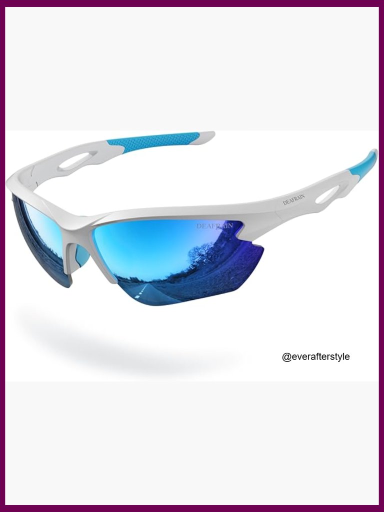 Polarized Sports Sunglasses Tr90 Unbreakable Frame Uv Protection